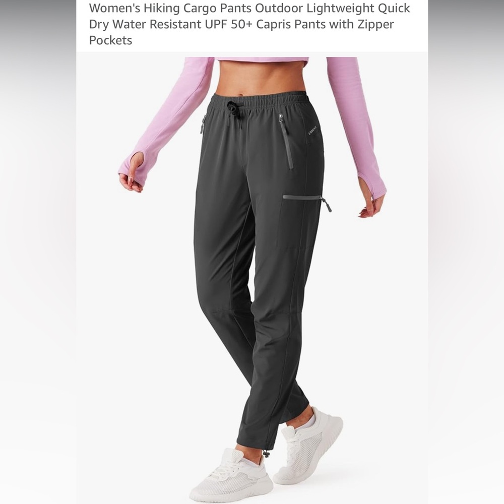 Gray Athletic Joggers with Zipper Pockets